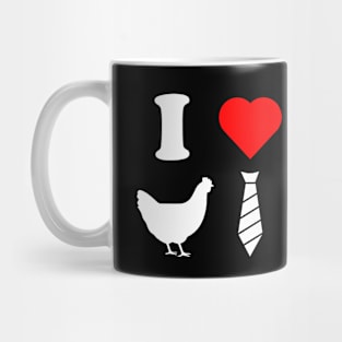 I ❤ Hen Tie Mug